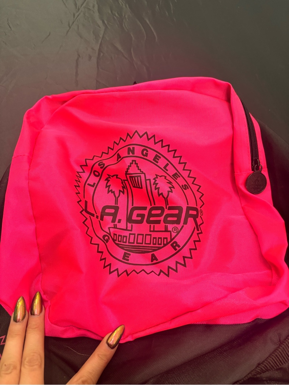 L.A. Gear Hot Pink Vintage Alternative Duffle